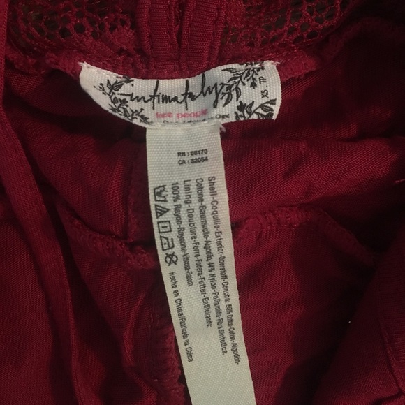 Free People Red Lace Bodycon Dress - Picture 5 of 6